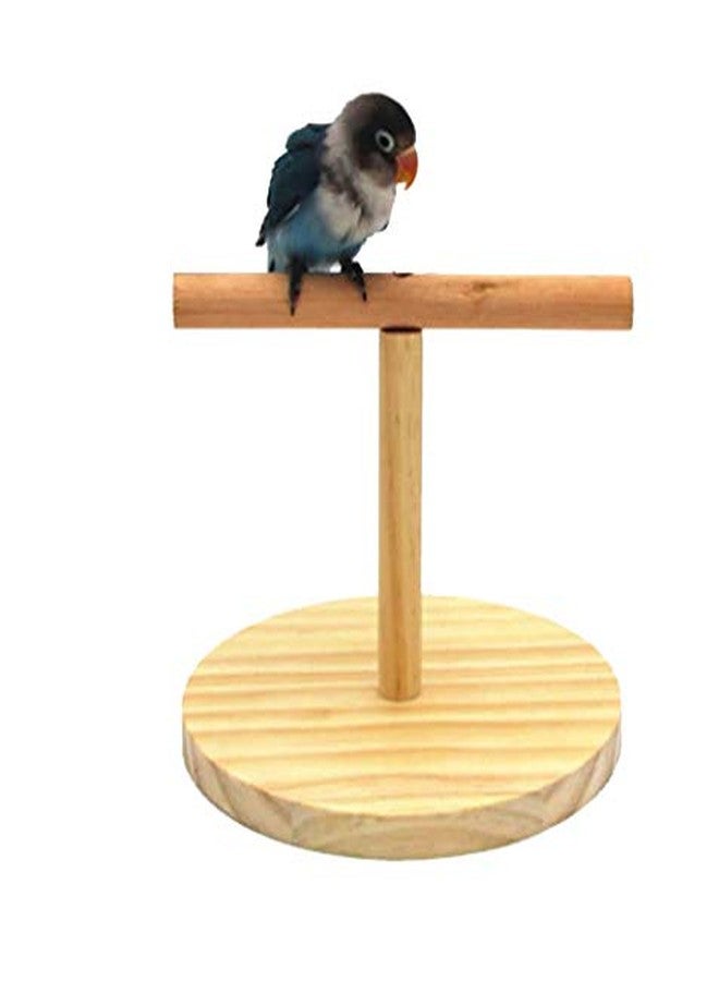 Western Era Wood Sand Table Top Stand with Bird Playful, Cage Accessory Perch Bird Toy for Budgies, Cockatiel, Parrot - The Ultimate Perching and Training Solution for Your Feathered Friend! - Image 1